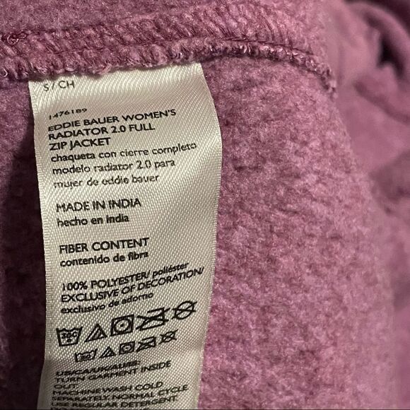 EDDIE BAUER super soft and comfy, full zip hooded sweater - Picture 5 of 11